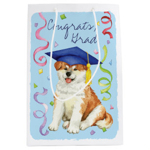 Akita Graduate Medium Gift Bag