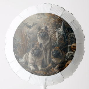 Akita Halloween Night Doggy Delight Balloon