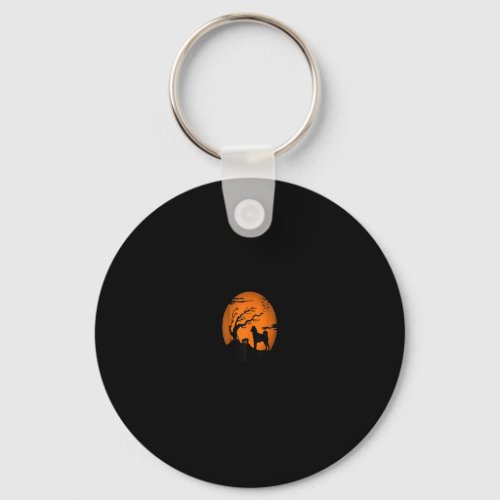 Akita Halloween Tank Top Keychain