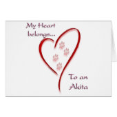 Akita Heart Belongs (Front Horizontal)
