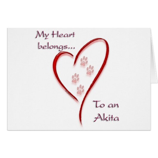 Akita Heart Belongs (Front Horizontal)