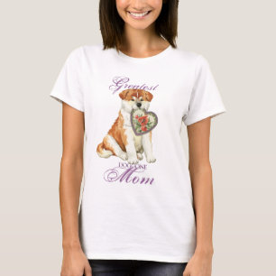 Akita Heart Mom T-Shirt