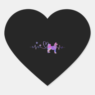 Akita Heartbeat Heart Sticker