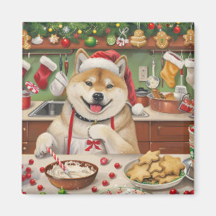 Akita Holiday Baking: Festive Christmas Magnet
