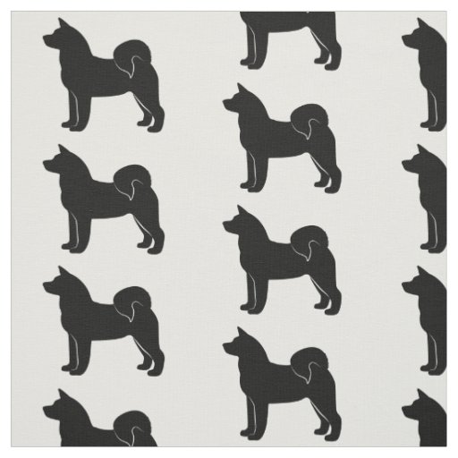 Akita in Silhouette Fabric