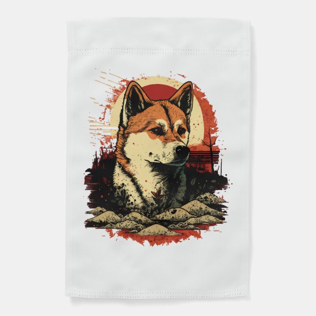 Akita Inu Dog Garden Flag (Front)