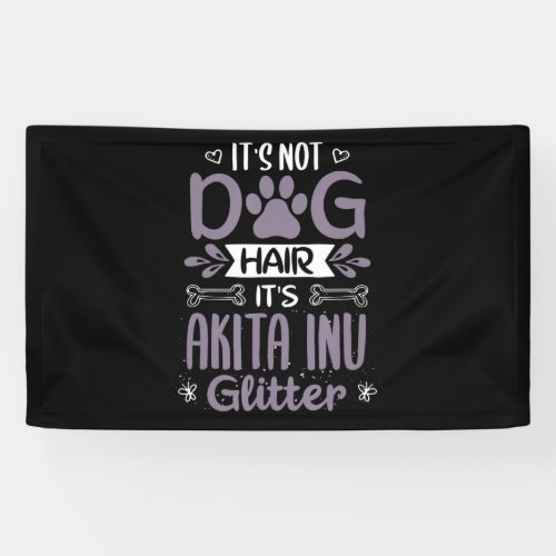 Akita Inu Dog Glitter Funny Dog Lover Gifts Banner