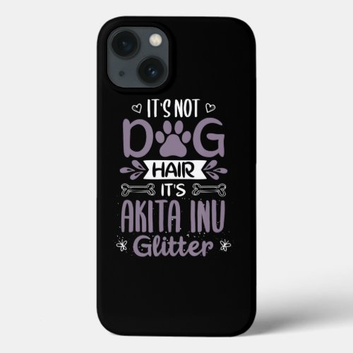 Akita Inu Dog Glitter Funny Dog Lover Gifts iPhone 13 Case