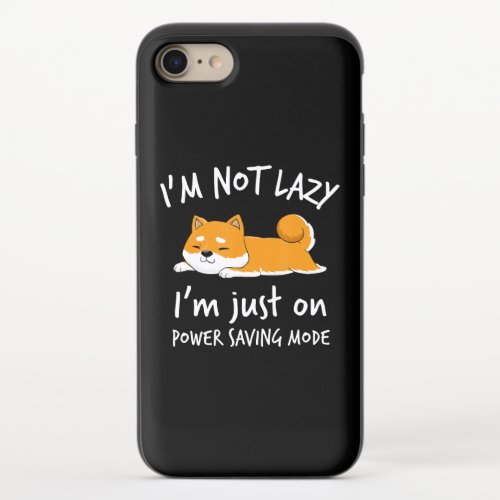 Akita Inu Funny Gifts Im Not Lazy Dog Lover iPhone 87 Slider Case