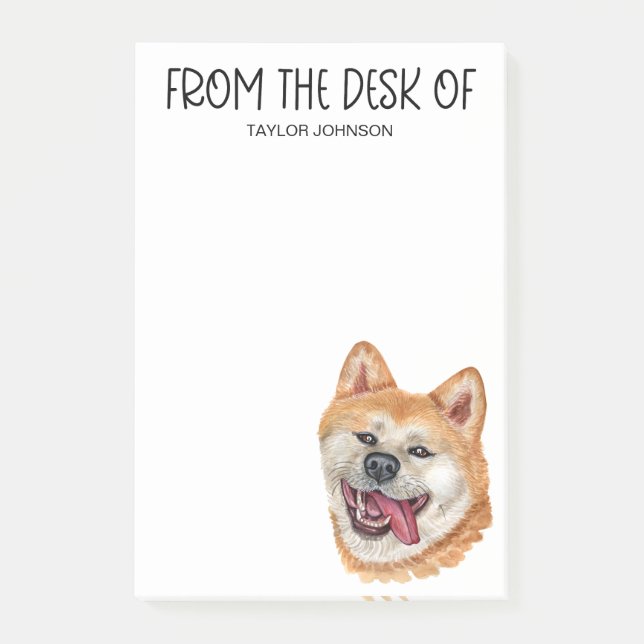 Akita Inu Lover Post-it Notes (Front)