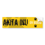 Akita Inu on Board Bumper Sticker