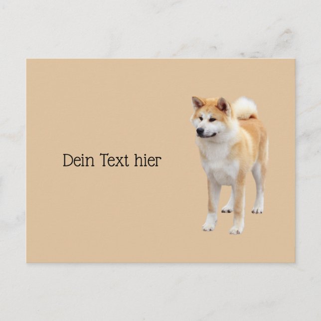Akita Inu Postcard (Front)