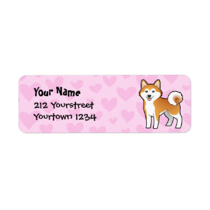 Akita Inu / Shiba Inu Love Label