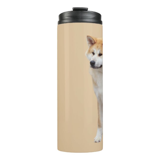 Akita Inu Thermal Tumbler (Front)
