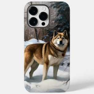 Akita Let It Snow Christmas  Case-Mate iPhone 14 Pro Max Case