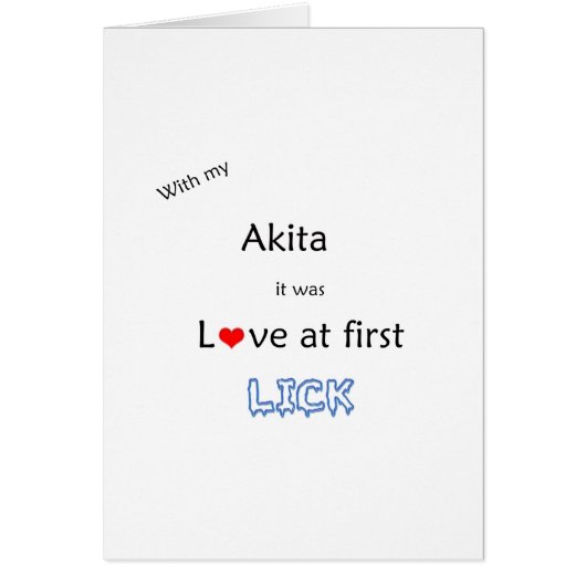 Akita Lick Design (Front)