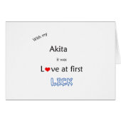 Akita Lick Design (Front Horizontal)