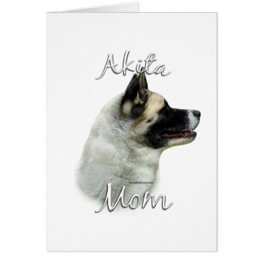 Akita Mom 2 Cards (Front)