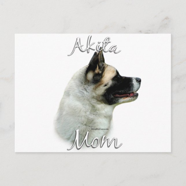 Akita Mom 2 Postcard (Front)