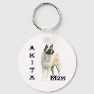 Akita Mom 4 - Keychain