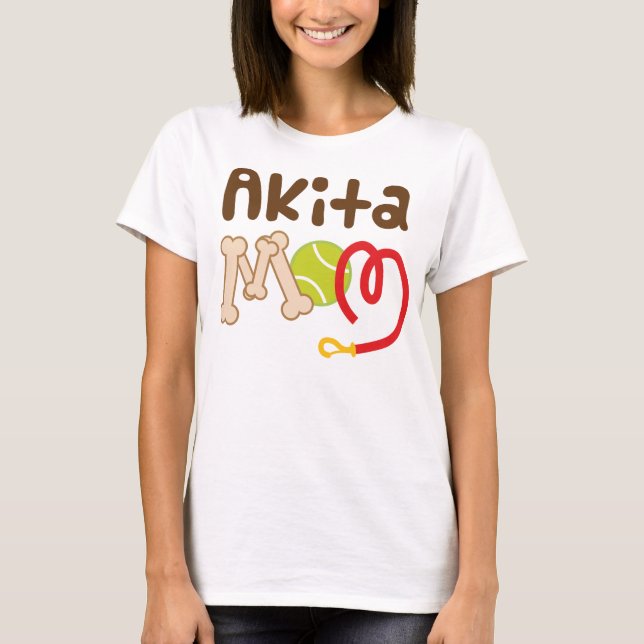Akita Mom (Dog Breed) Gift T-Shirt (Front)