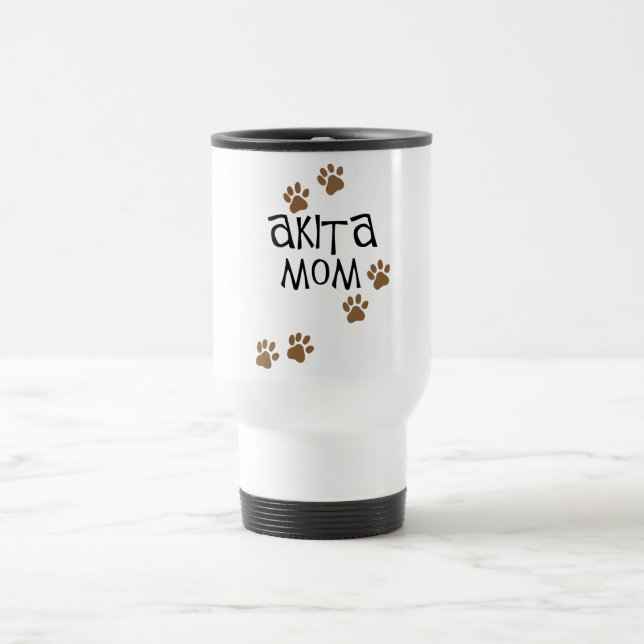 Akita Mom Travel Mug (Center)