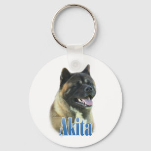 Akita Name Keychain