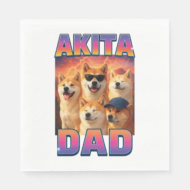 Akita Napkins (Front)