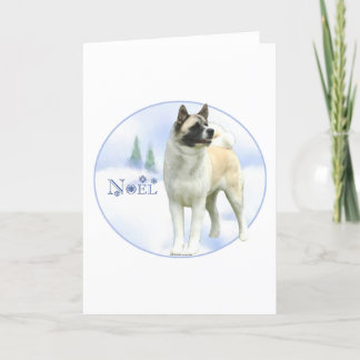 Akita Noel Card