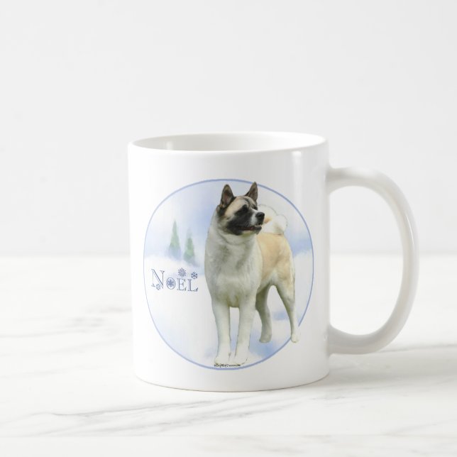 Akita Noel Coffee Mug (Right)
