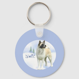 Akita Noel Keychain