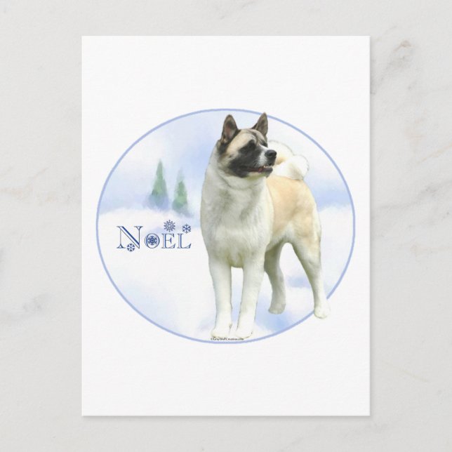 Akita Noel Postcards (Front)
