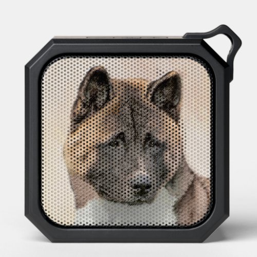 Akita Painting _ Cute Original Dog Art Bluetooth Speaker