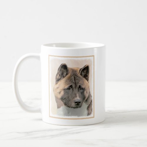 Akita Painting _ Cute Original Dog Art Coffee Mug