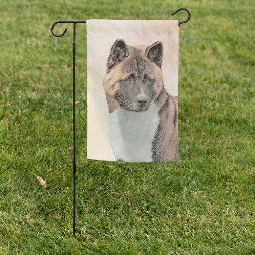 Akita Painting _ Cute Original Dog Art Garden Flag