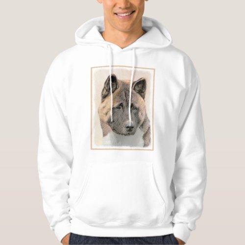 Akita Painting _ Cute Original Dog Art Hoodie