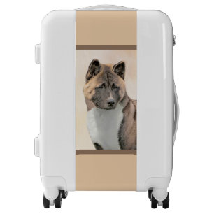 Akita Painting - Cute Original Dog Art Luggage