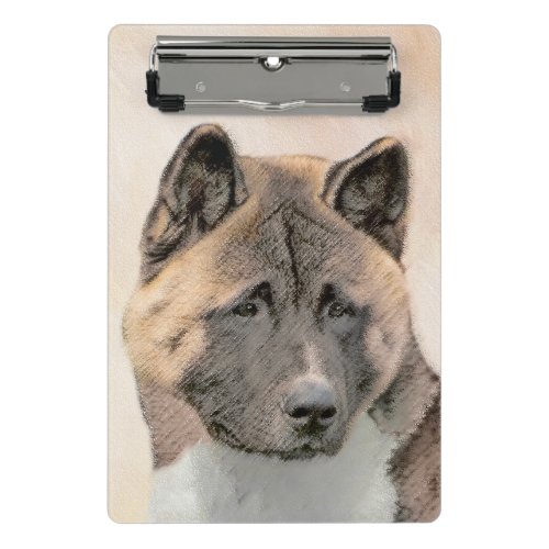 Akita Painting _ Cute Original Dog Art Mini Clipboard