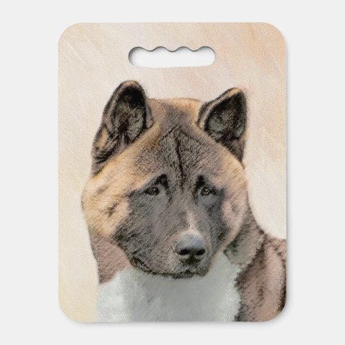 Akita Painting _ Cute Original Dog Art Seat Cushion