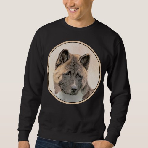 Akita Painting _ Cute Original Dog Art Sweatshirt