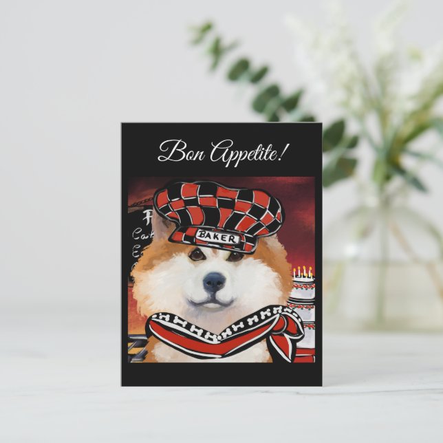 AKITA      POSTCARD (Standing Front)