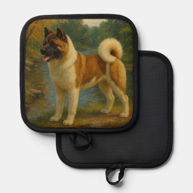 Akita Pot Holder (Front/Back)