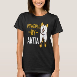 Akita Powered By Akita Shiba Inu Dog Akita Dog Pu T-Shirt