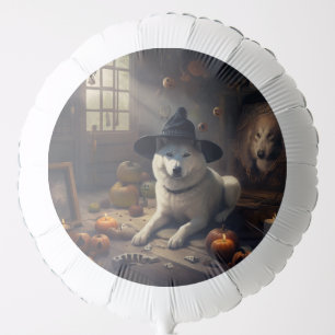 Akita Pumpkins Halloween Scary Balloon