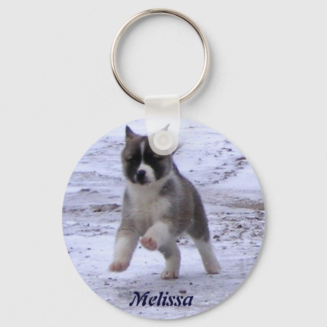 Akita Pup Keychain (Front)