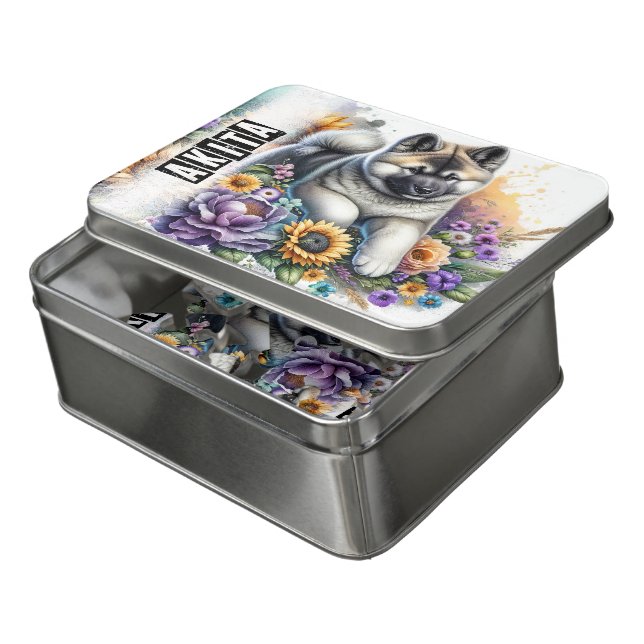 Akita- puzzle  (Lid Open)