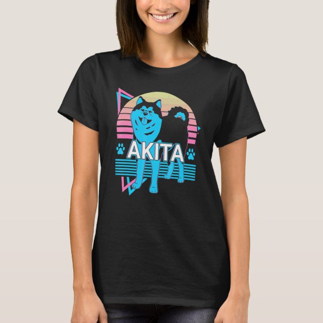 Akita Retro T-Shirt (Front)