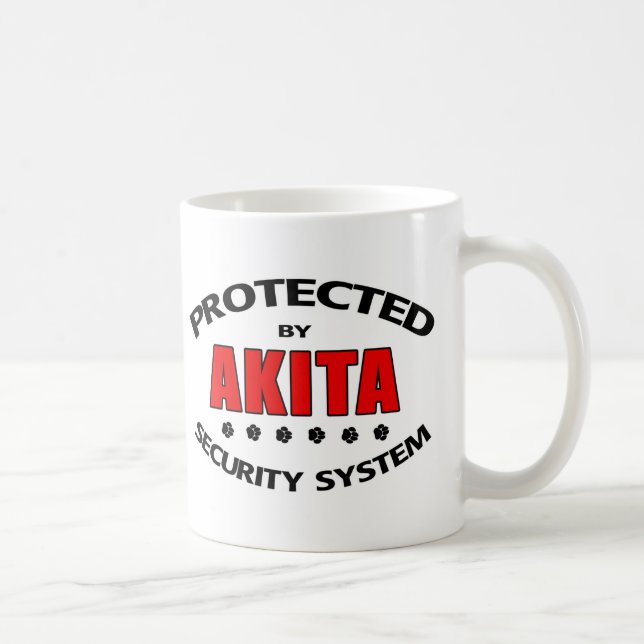 Akita Security System Coffee Mug (Right)