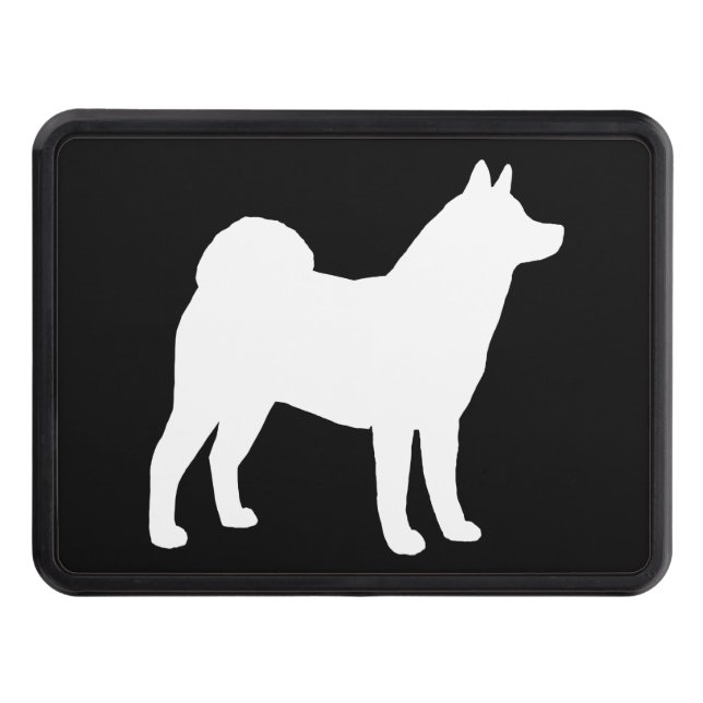Akita Silhouette Trailer Hitch Cover (Front)
