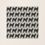 Akita Silhouettes Pattern Scarf<br><div class="desc">Akita Lover's Scarf</div>